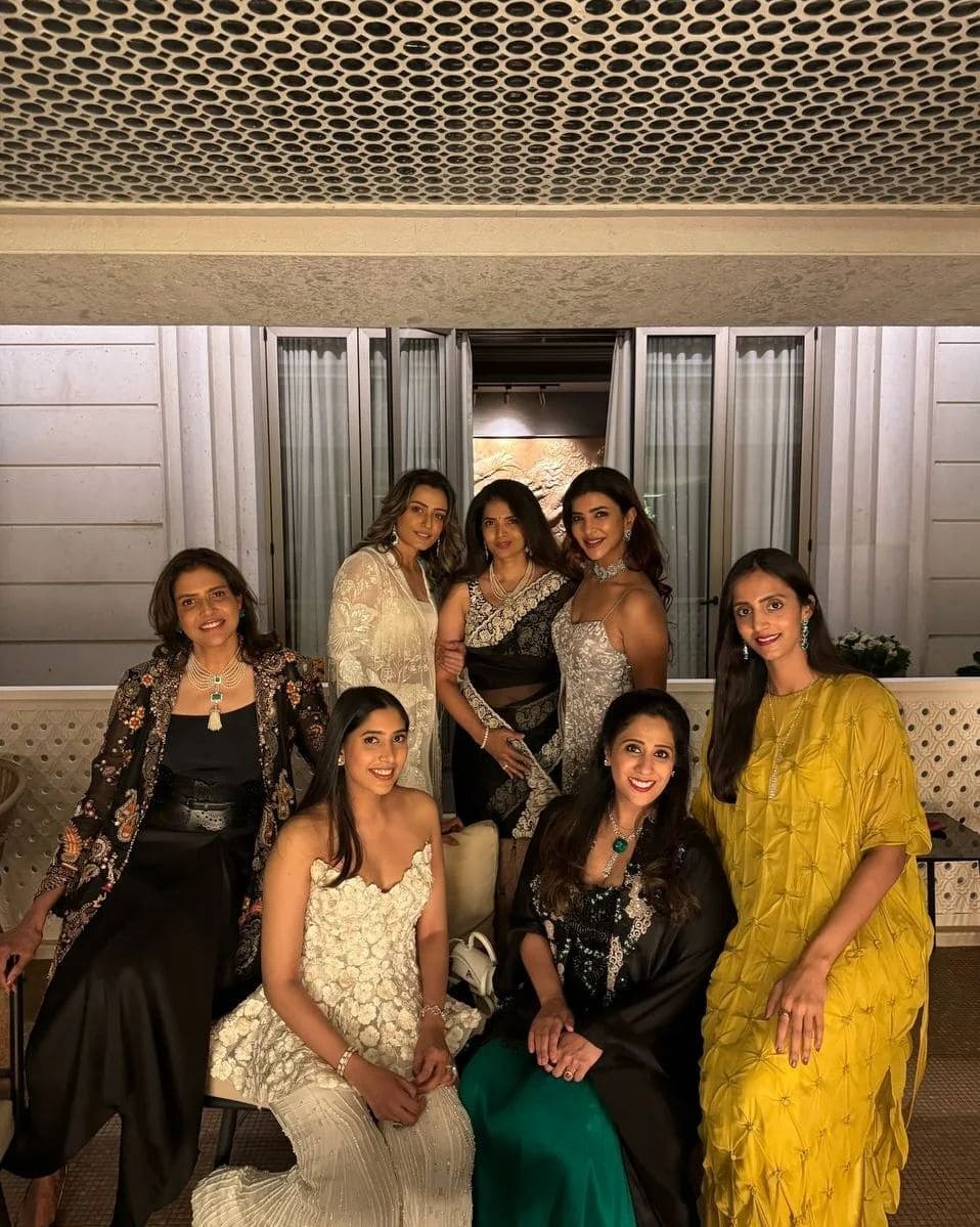 Namrata Shirodkar at Ram Charan's Diwali Party (PC. Namrata Shirodkar IG)