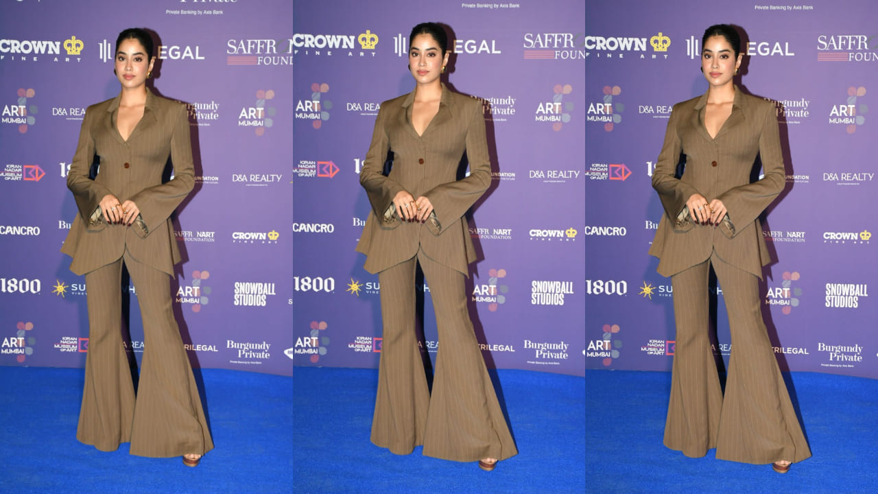 Janhvi Kapoor exudes formal wear vibes in a blazer and pants 