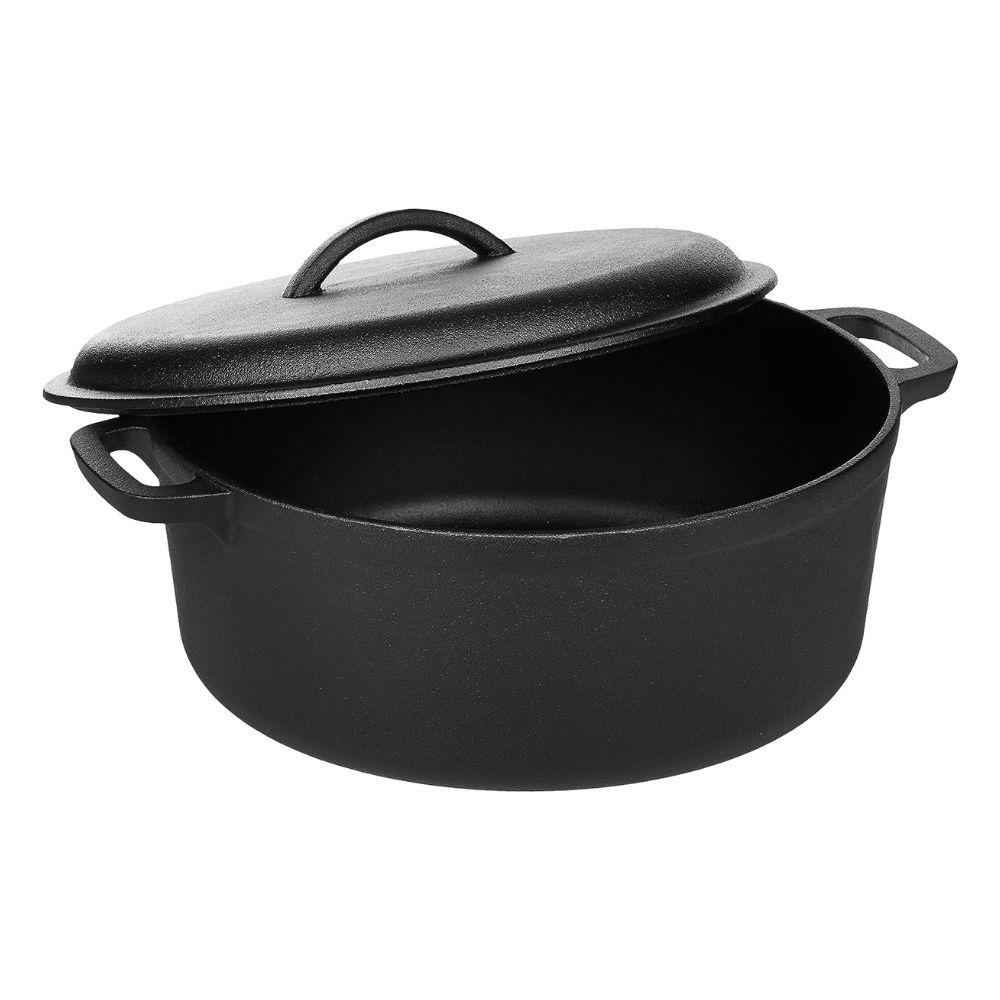 Amazon Basics Pre-seasoned Cast Iron Dutch Oven Pot Amazon Basics Pre-seasoned Cast Iron Dutch Oven Pot