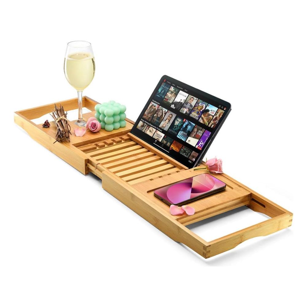 Home-it Luxury Bathtub Tray Caddy Home-it Luxury Bathtub Tray Caddy