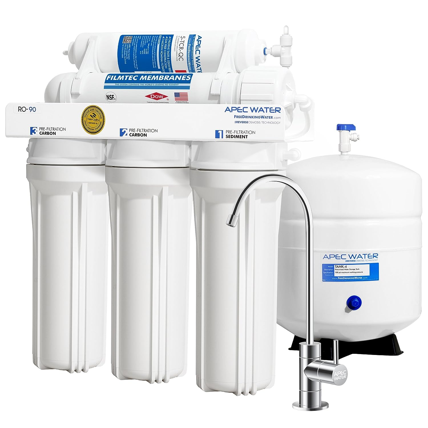 APEC Reverse Osmosis Drinking Water Filter System