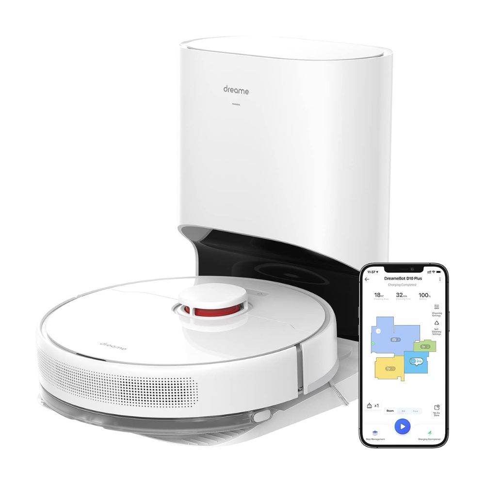 Dreametech D10 Plus Robot Vacuum and Mop with Self-Emptying Base Dreametech D10 Plus Robot Vacuum and Mop with Self-Emptying Base