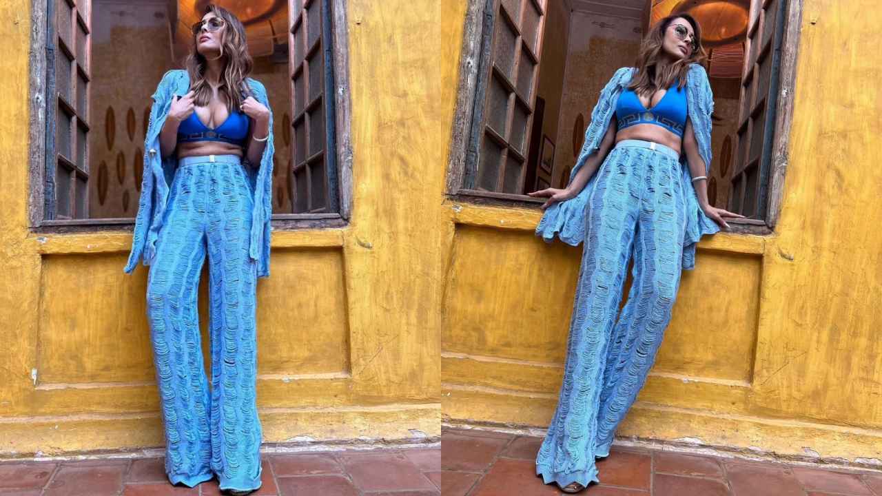 Malaika Arora shows how to nail work-to-play fits in Shivan and Narresh's blue co-ord set; take cues