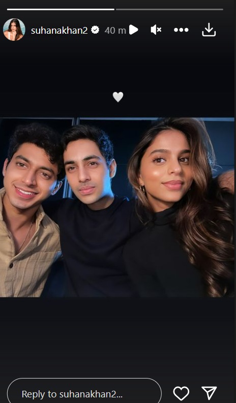Suhana Khan's Instagram story