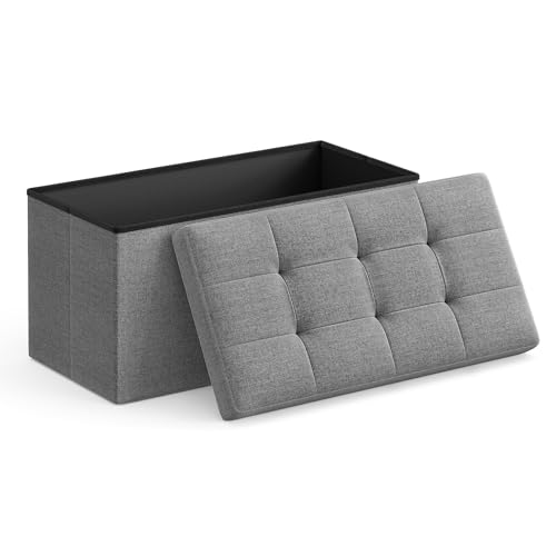 SONGMICS 30 Inches Folding Storage Ottoman Bench SONGMICS 30 Inches Folding Storage Ottoman Bench