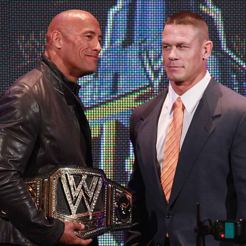 Is The Rock really 6'5″? He and John Cena look similar in height