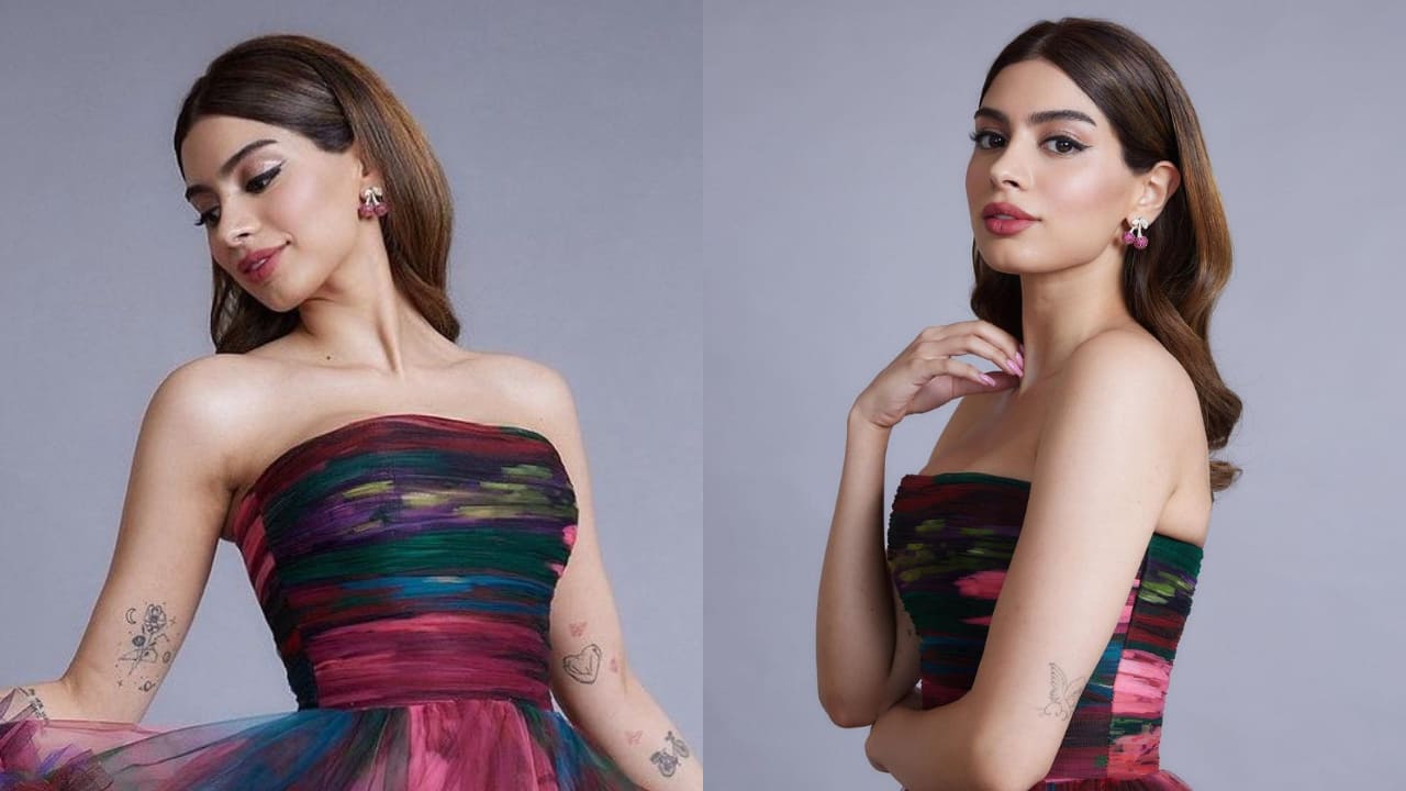 Khushi Kapoor eye makeup fashion style