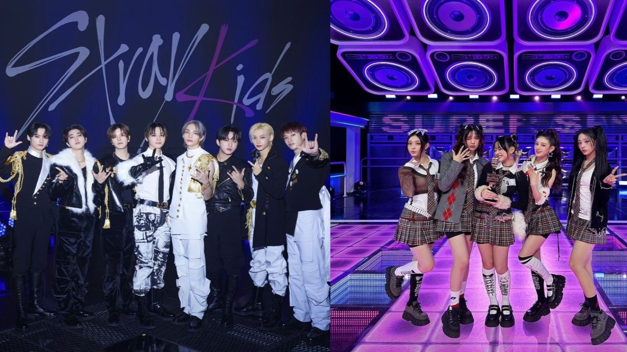 Stray Kids and NewJeans; Image Courtesy: Stray Kids on Twitter and NewJeans on Instagram Stray Kids and NewJeans; Image Courtesy: Stray Kids on Twitter and NewJeans on Instagram