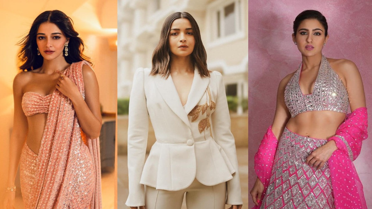 Best dressed B-town divas of the week. (PC: Ananya Panday, Alia Bhatt and Sara Ali Khan Instagram) Best dressed B-town divas of the week