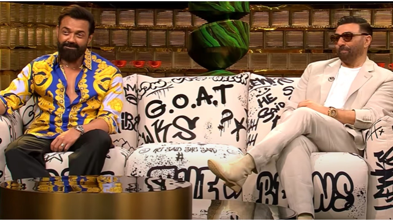 5 times Sunny Deol-Bobby Deol got real on Koffee with Karan 8 (Pic Courtesy: Disney+ Hotstar) 5 times Sunny Deol-Bobby Deol got real on Koffee with Karan 8: From discussing Dharmendra's kiss to bond with Esha-Ahana