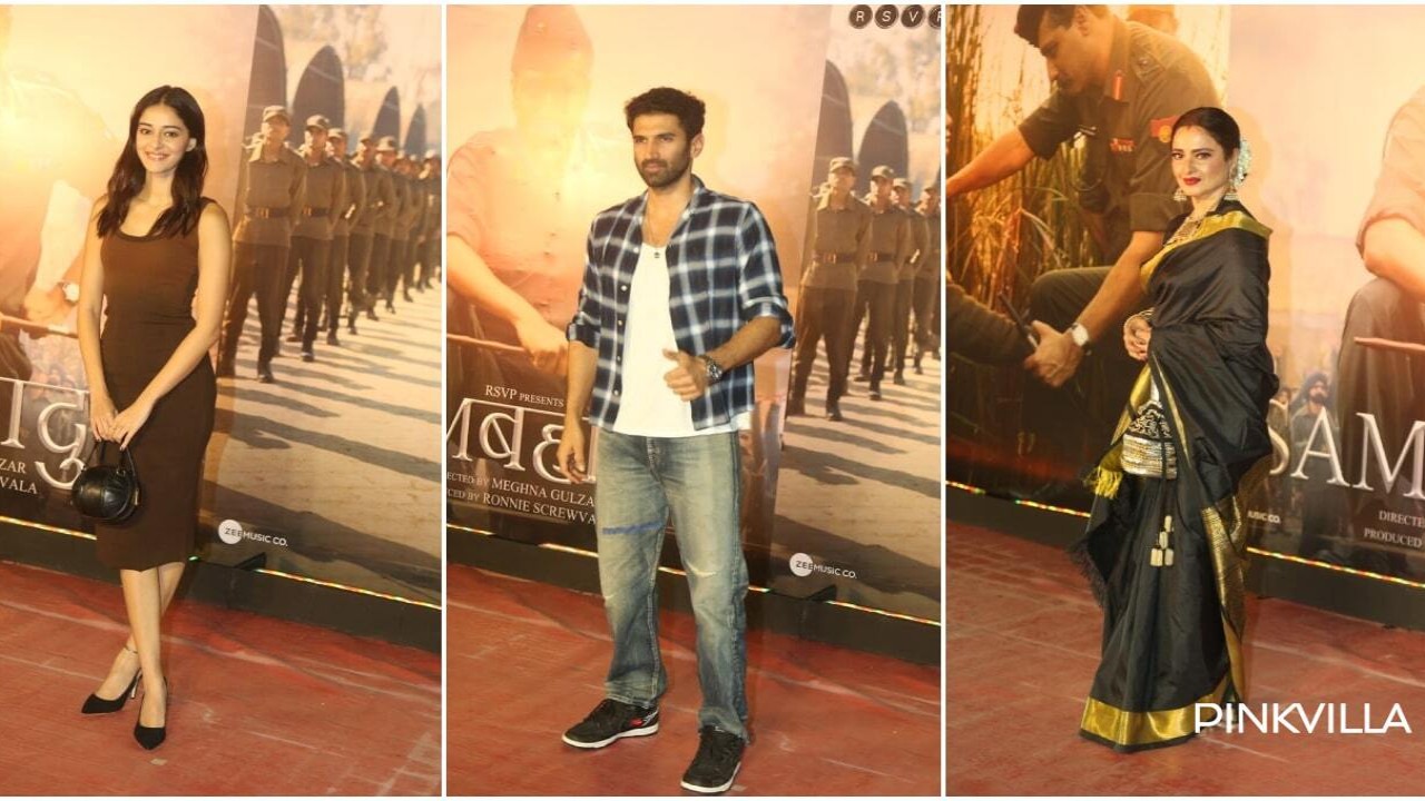 Rekha, Ananya Panday and Aditya Roy Kapur