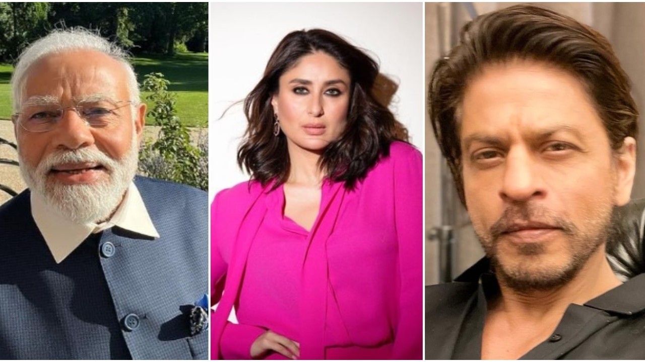 Pic Courtesy: Narendra Modi, Tejaswi Ghagada and Shah Rukh Khan on Instagram Narendra Modi, Shah Rukh Khan and Kareena Kapoor Khan