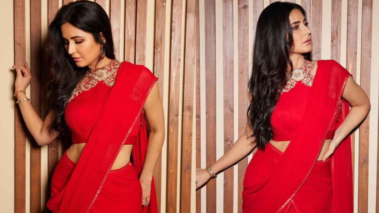 Katrina Kaif,  Ethnic Wear, Tarun Tahiliani, Saree, Style. Fashion