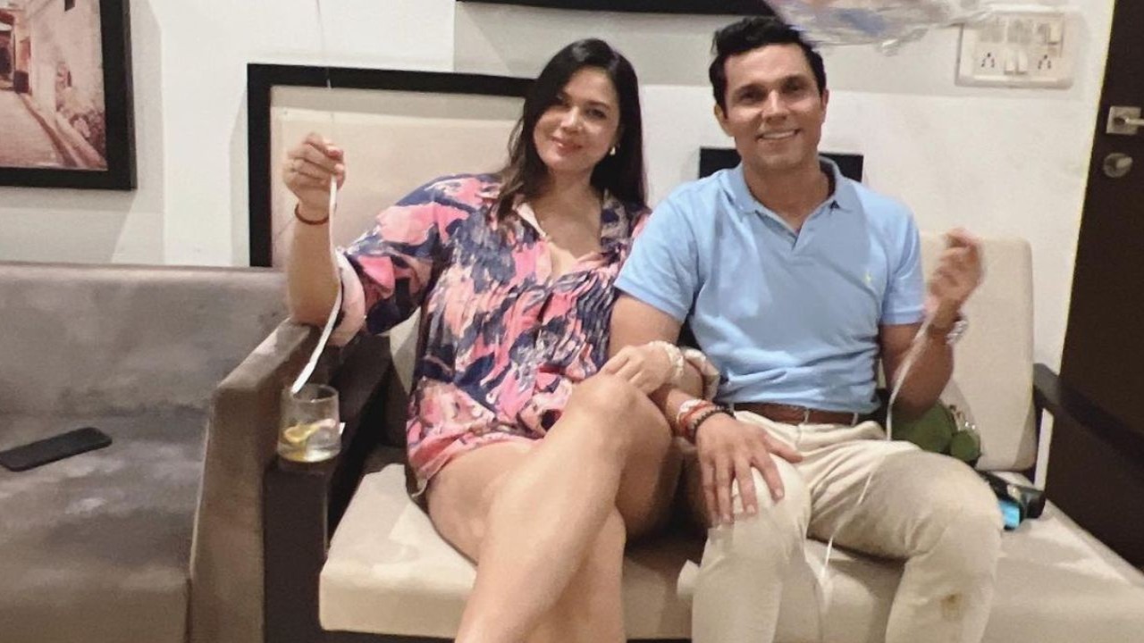 Image Credit: Lin Laishram/Instagram 6 romantic pics of soon to be married couple Randeep Hooda and Lin Laishram that are all things love