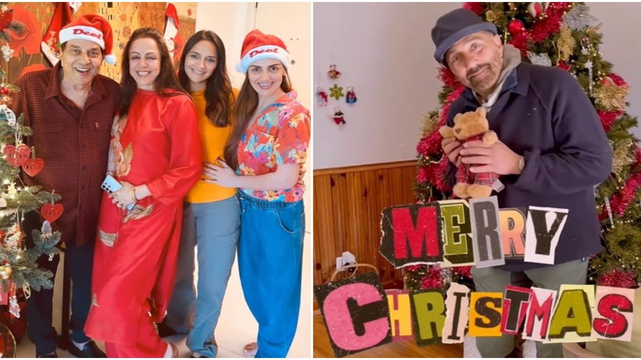 Inside Esha Deol's Christmas with Dharmendra-Hema Malini, Ahana; Sunny Deol dances to Bobby Deol’s Jamal Kudu