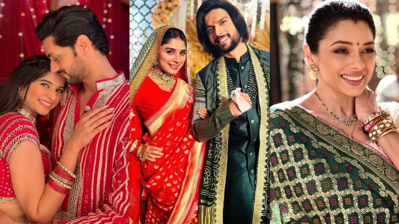 Ishaan-Savi, Agastya-Imli and Anuj-Anupamaa (PC: Bhavika Sharma, Adrija Roy and Rupali Ganguly's Instagram) Ishaan-Savi, Agastya-Imli, Anuj-Anupamaa