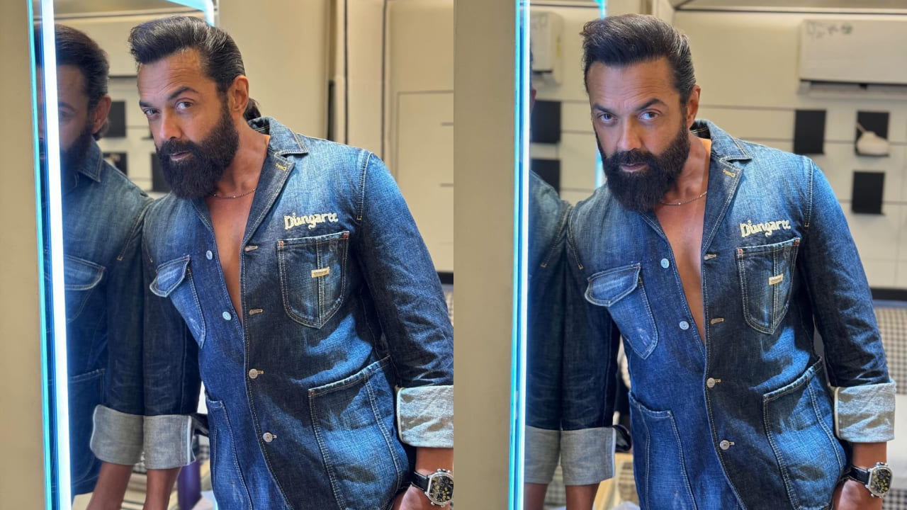 Bobby Deol style fashion denim blazer