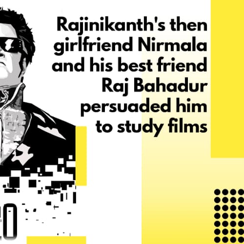 Rajinikanth's then-girlfriend, Nirmala