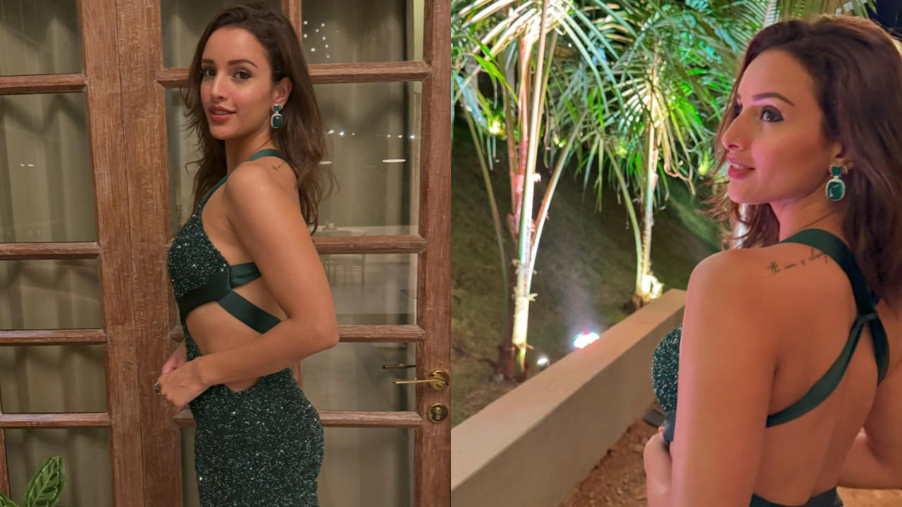Tripti Dimri gives major festive vibes in Awesome midnight green outfit 
