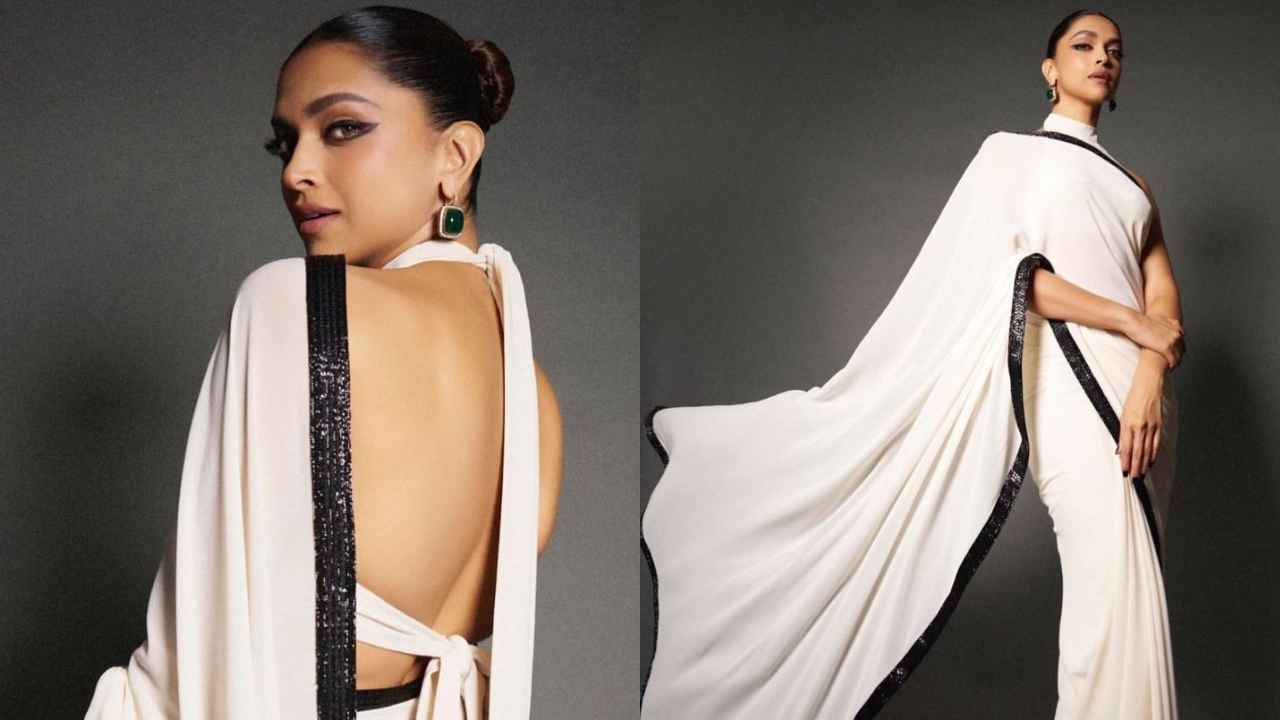 7 Deepika Padukone-Inspired Backless Blouse Designs For Modern