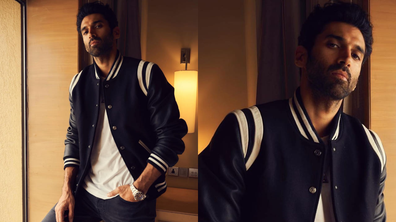 Aditya Roy Kapur in black jacket