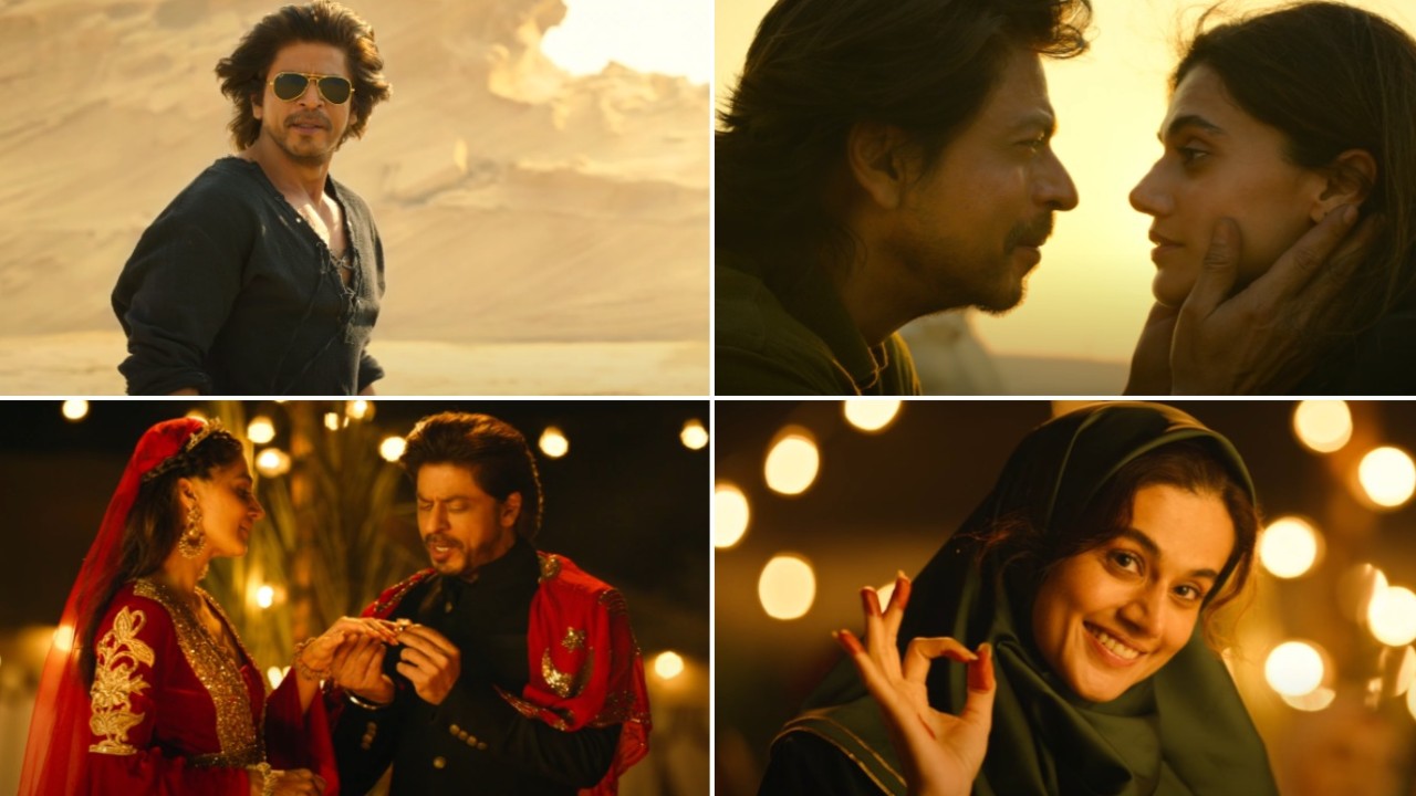 Dunki Drop 5: Shah Rukh Khan dedicates O Maahi song to lovers; proposes to Taapsee Pannu in desert | PINKVILLA
