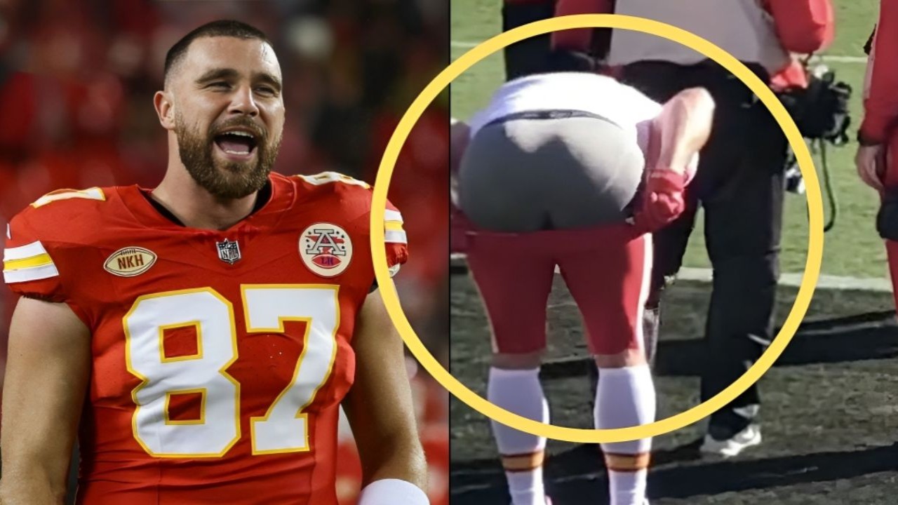 Resurfaced video of Travis Kelce, who recently defended Taylor Swift from NFL fans, shows Chiefs star mooning hecklers