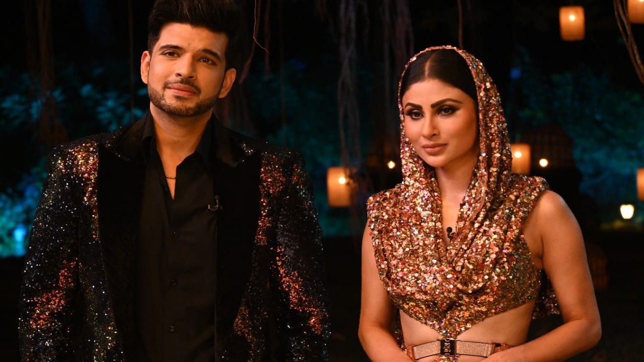 Karan Kundrra and Mouni Roy (PC: JioCinema) Karan Kundrra and Mouni Roy
