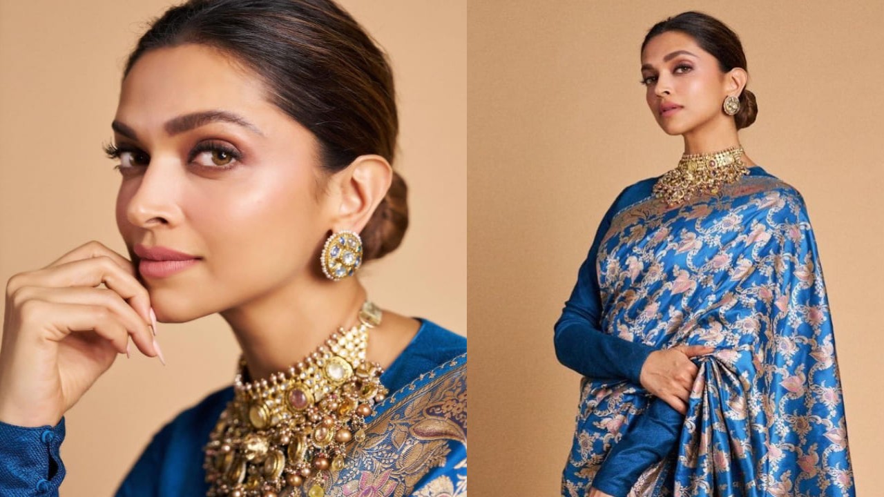 Deepika Padukone slays in Sabyasachi printed saree; exudes regal ‘Mastani’ vibes