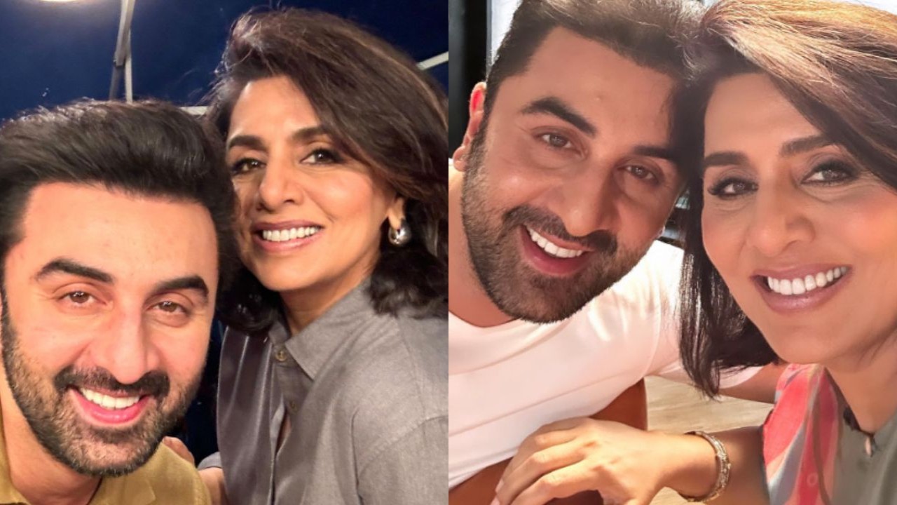 Neetu Kapoor drops happy BTS picture with son Ranbir Kapoor from sets: 'The real Animal park'