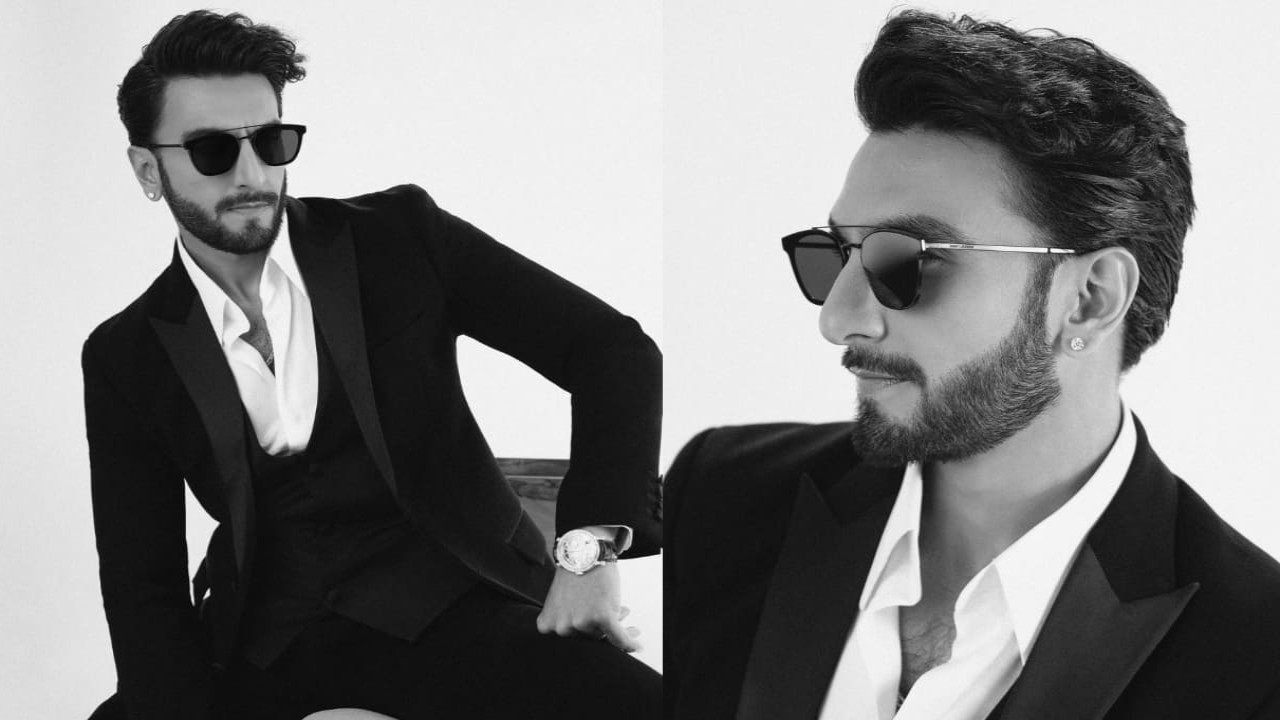 New Look of Ranveer Singh in black blazer