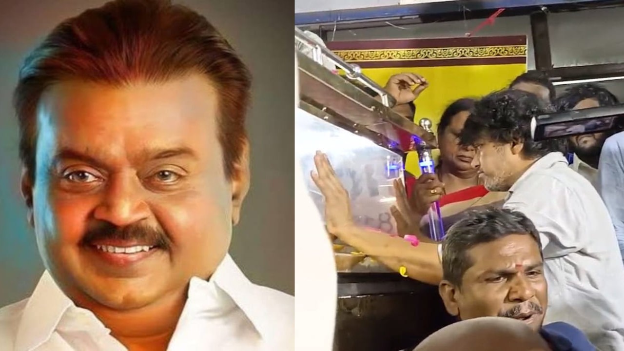 Thalapathy Vijay is shattered, heartbroken as he pays his last respects to Captain Vijayakanth; fans in shock