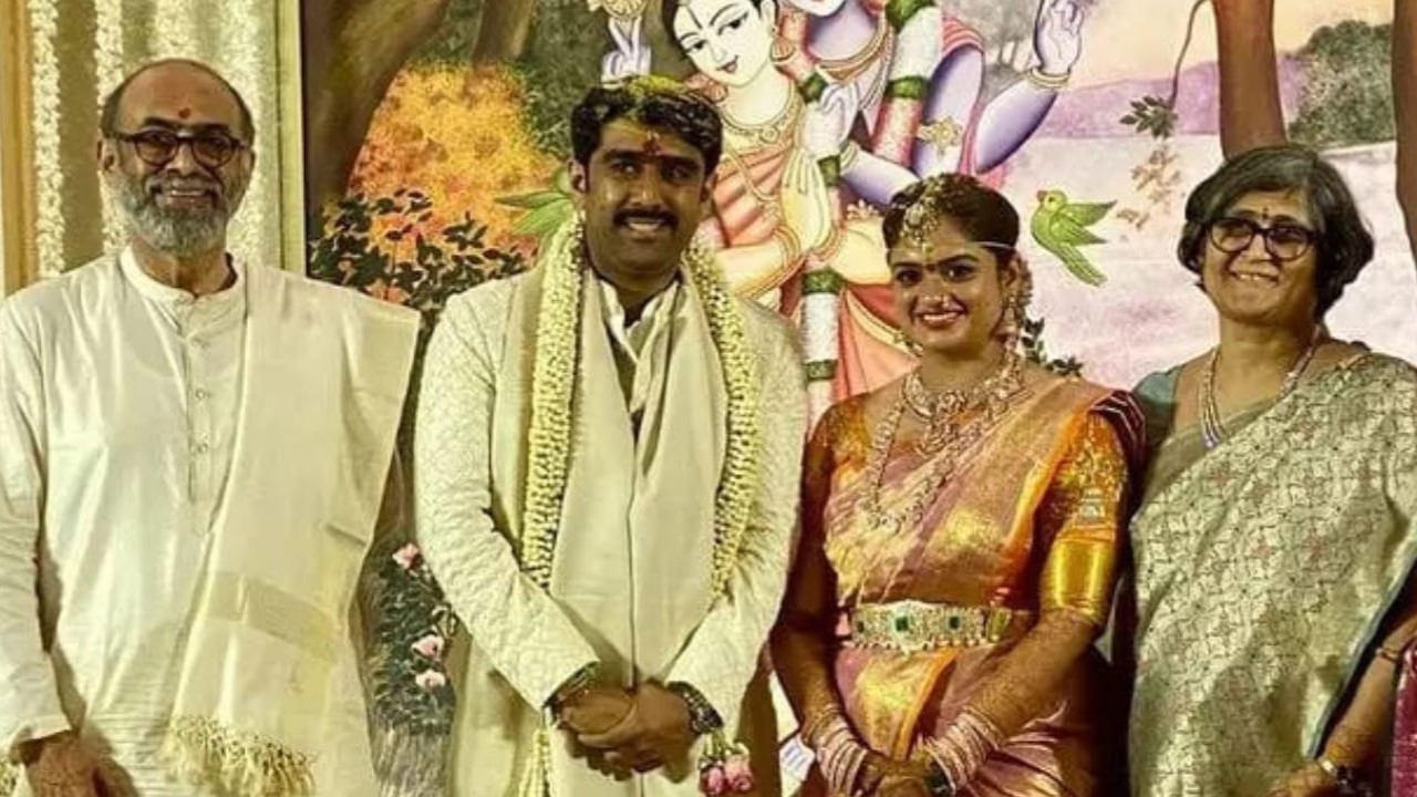 Abhiram Daggubati ties the knot with Prathyusha in a tropical island wedding; FIRST photo out