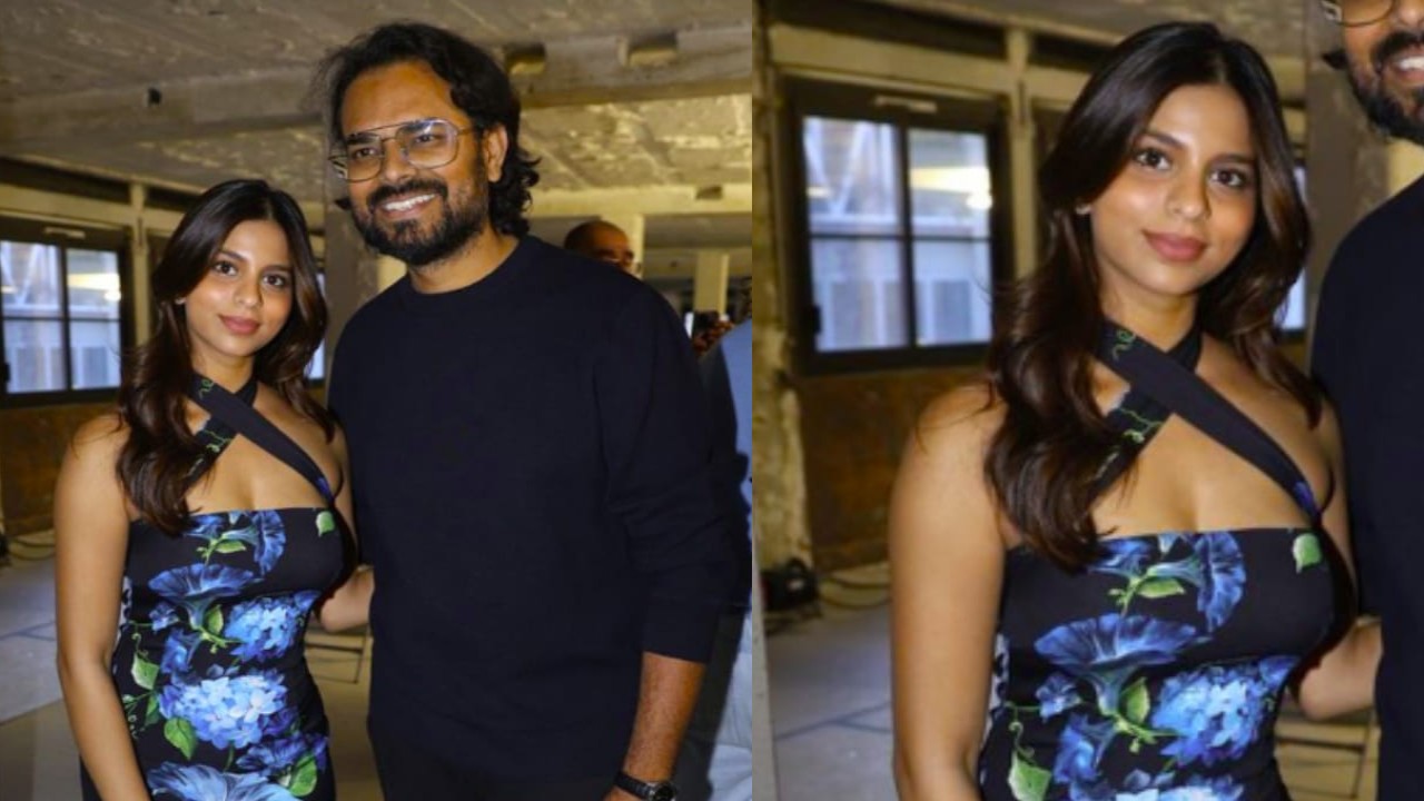 Suhana Khan flaunts her love affair with floral midi dresses as she attends Paris Haute Couture Week to support BFF Ananya Panday | PINKVILLA