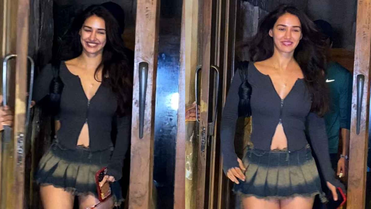 Disha Patani brings back 90s micro mini skirts in an oh-so-hot streetwear style 