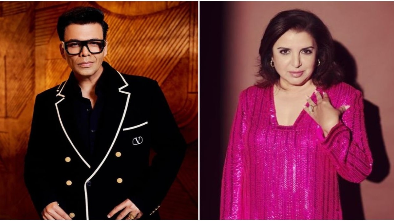 WATCH: Karan Johar takes funny dig at ‘well dressed’ Farah Khan; latter responds with an insult