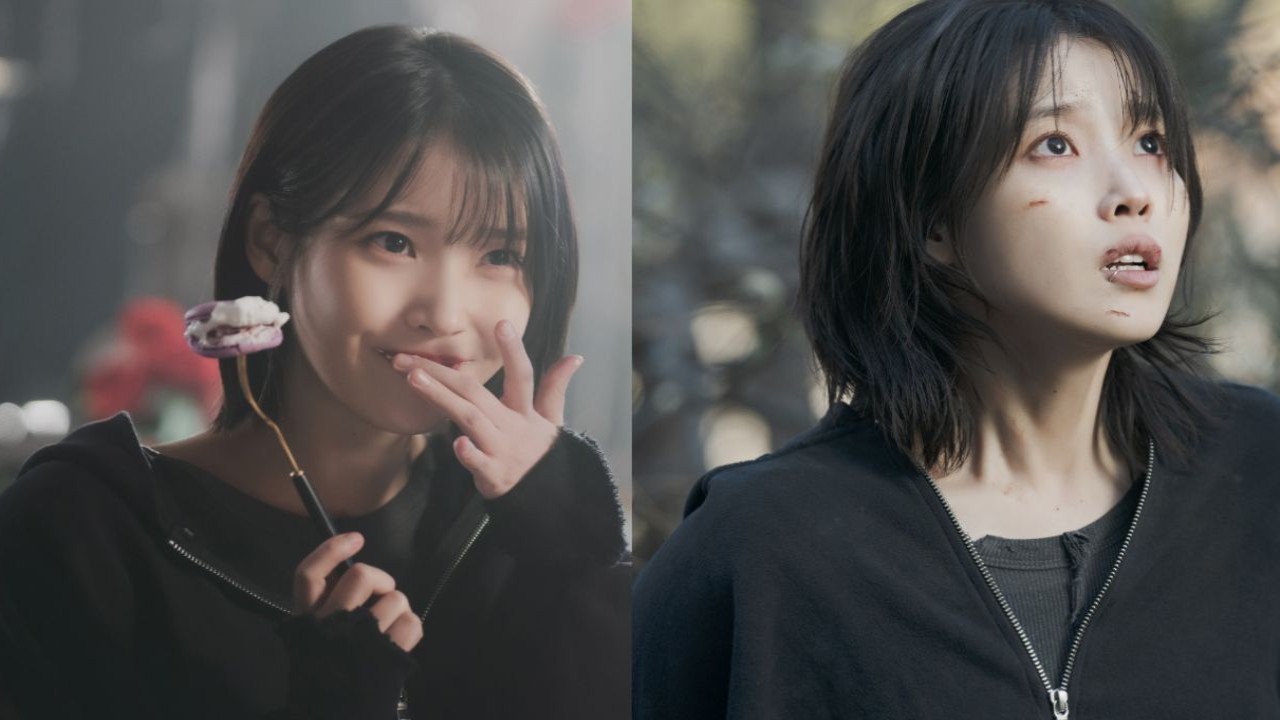 IU is both happy and distressed in stills for pre-release single Love Wins All featuring BTS' V
