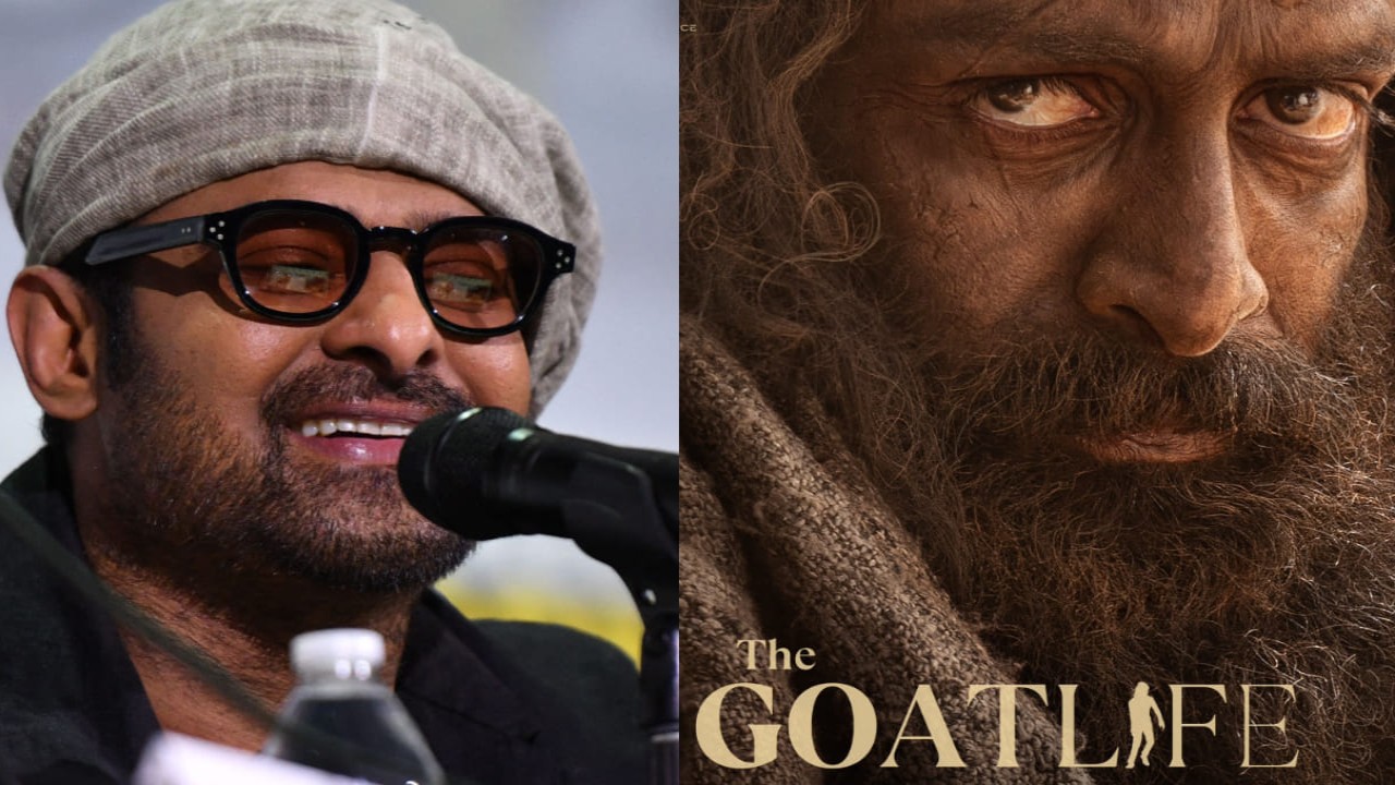 Prabhas unveils FIRST look poster of Prithviraj Sukumaran's The Goat Life, giving actor's rustic shepherd glance
