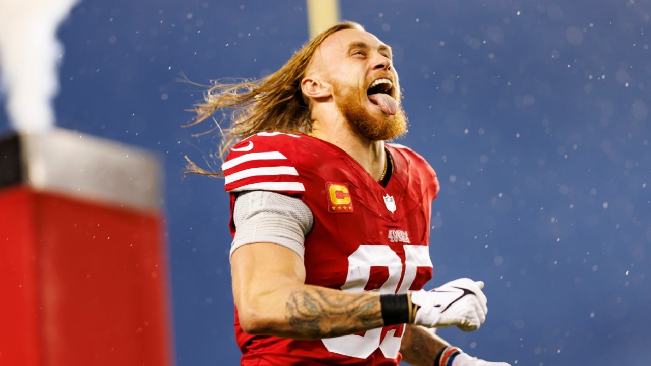 'A Golden Retriever': Fans Buzz Over George Kittle Predicting 49ers' Epic Comeback Before Halftime of NFC Championship
