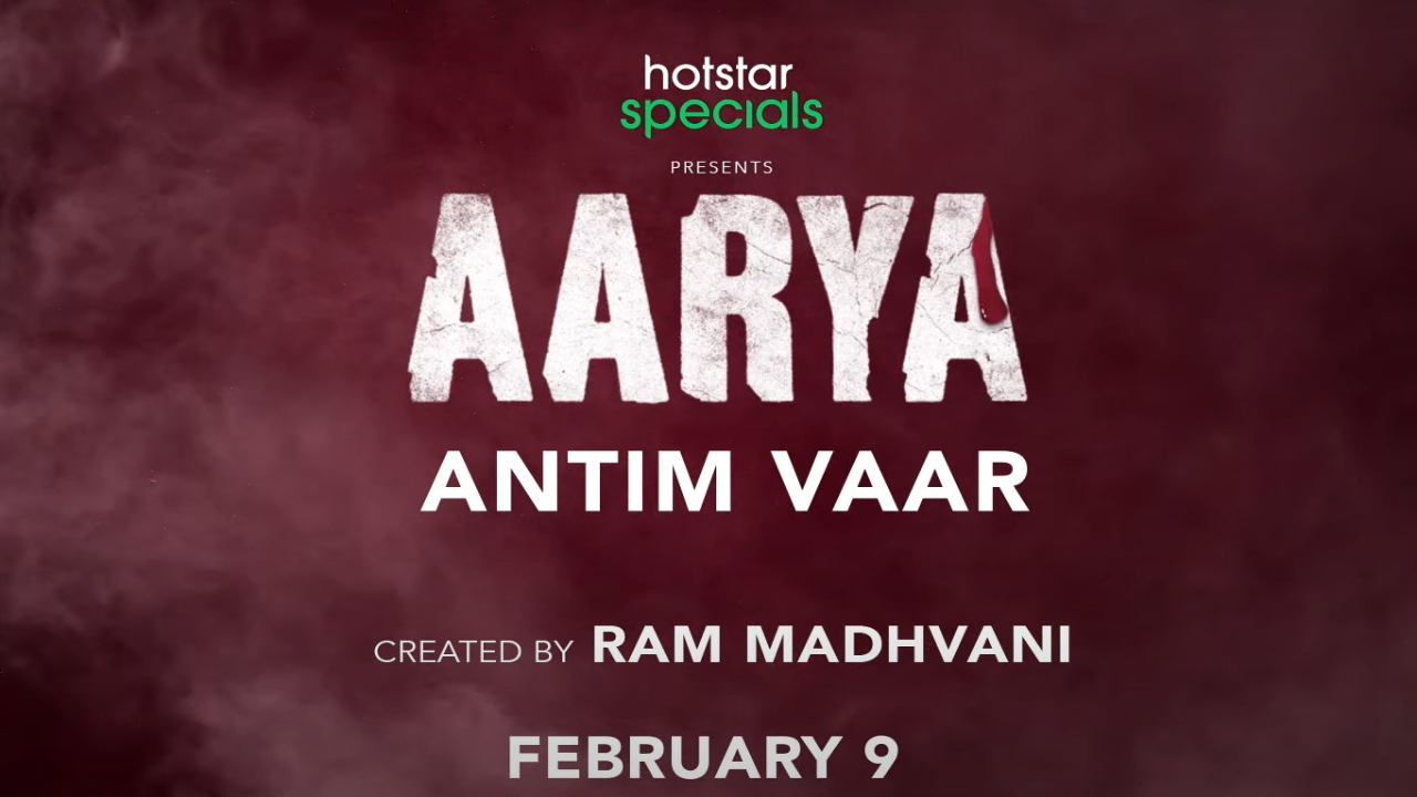Aarya S3 Antim Vaar movie poster