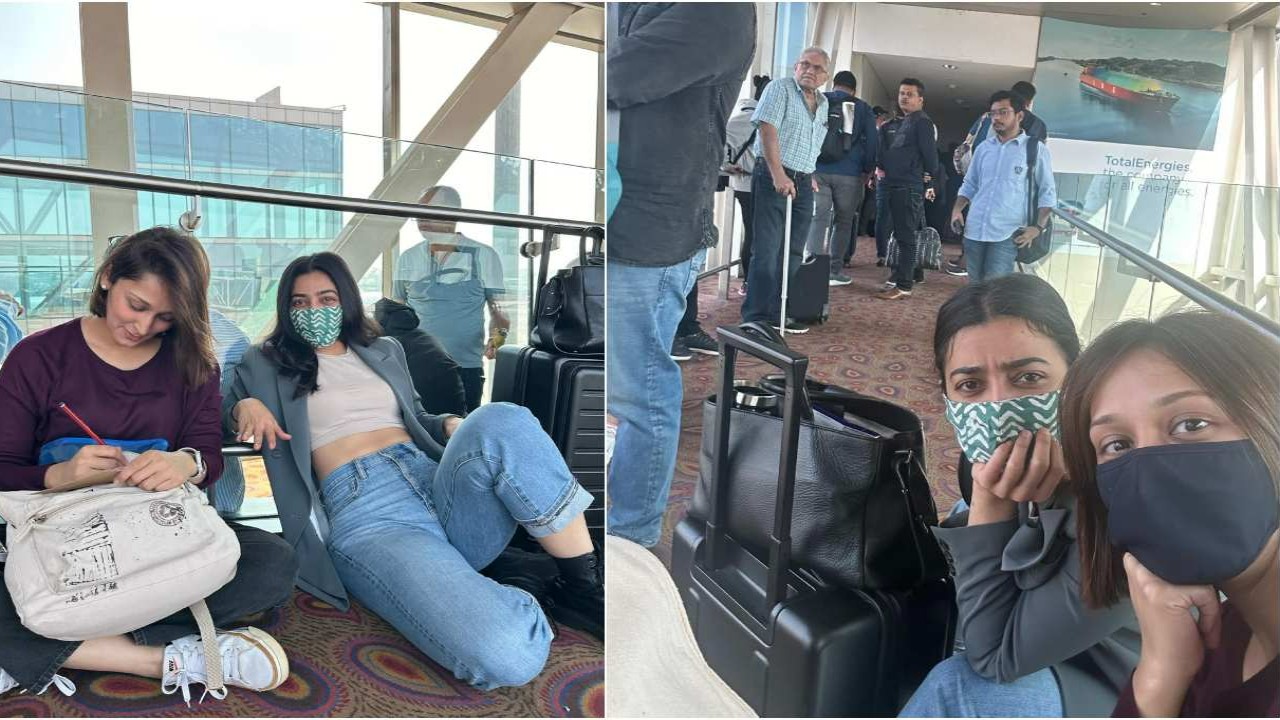 Radhika Apte shares visuals from airport; reveals she is locked in aerobridge with co-passengers: ‘No water, no loo’