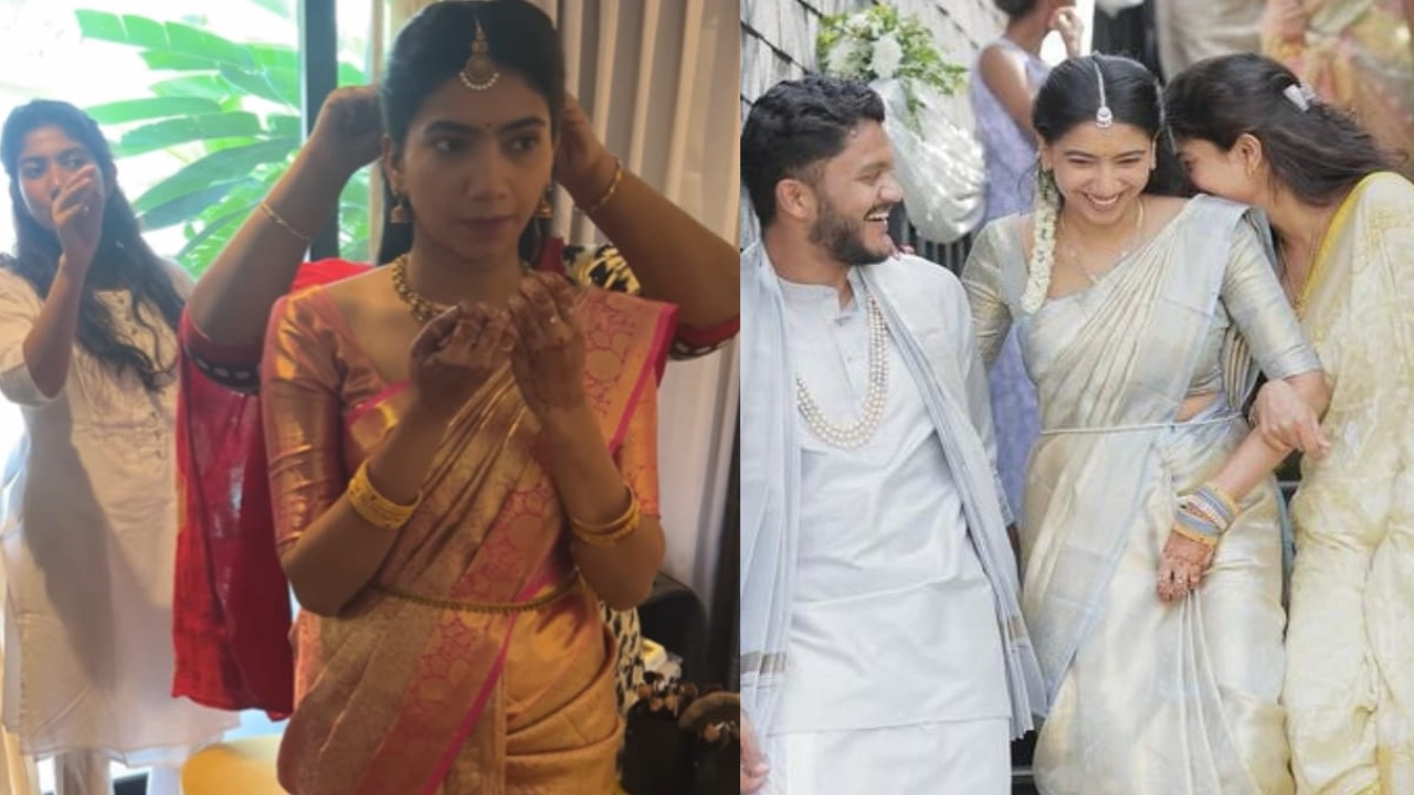 Sai Pallavi helps sister Pooja Kannan get ready on engagement day and it is cutest video you'll see on internet today