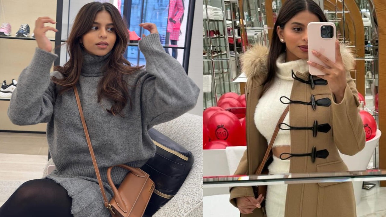 Suhana Khan serves major winter vacay-ready looks; from turtlenecks to luxe accessories