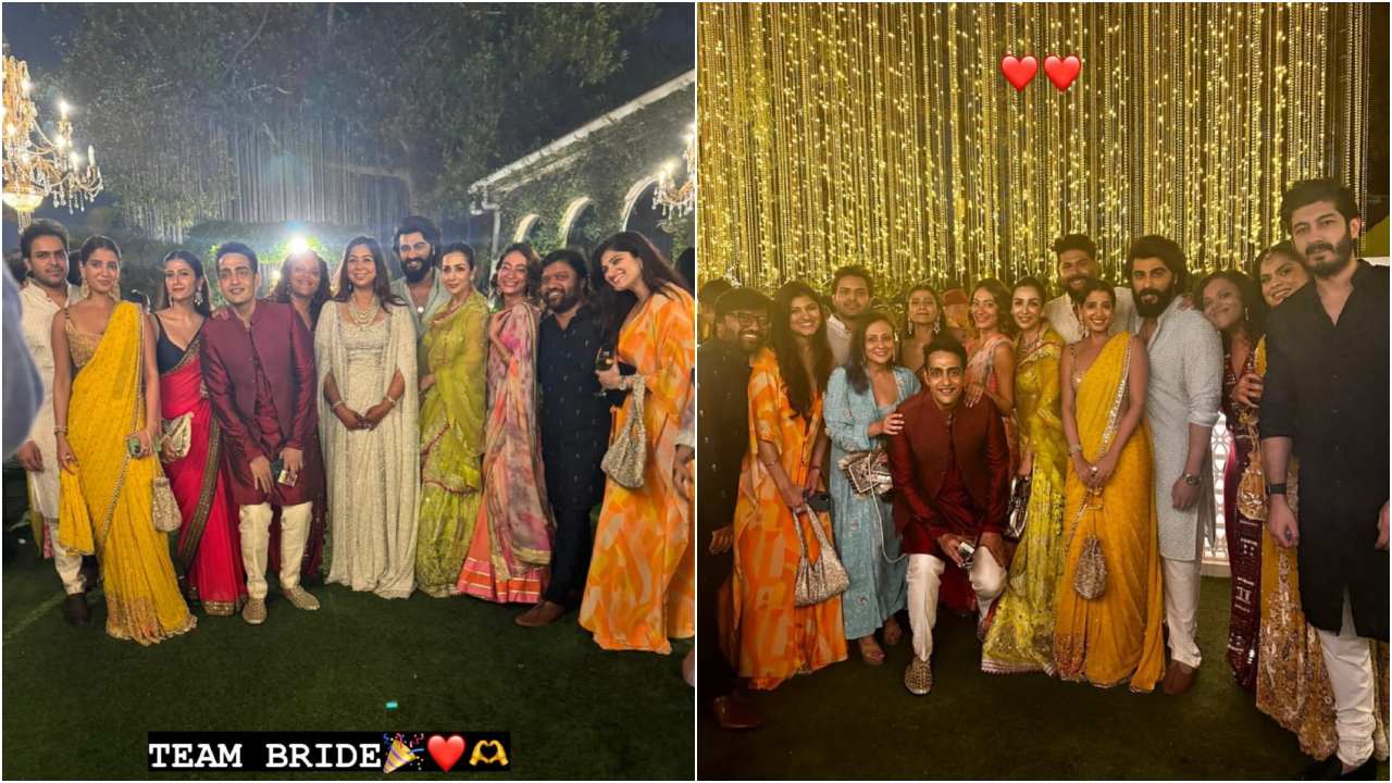 Malaika Arora-Arjun Kapoor, Avantika Malik at a friend’s wedding
