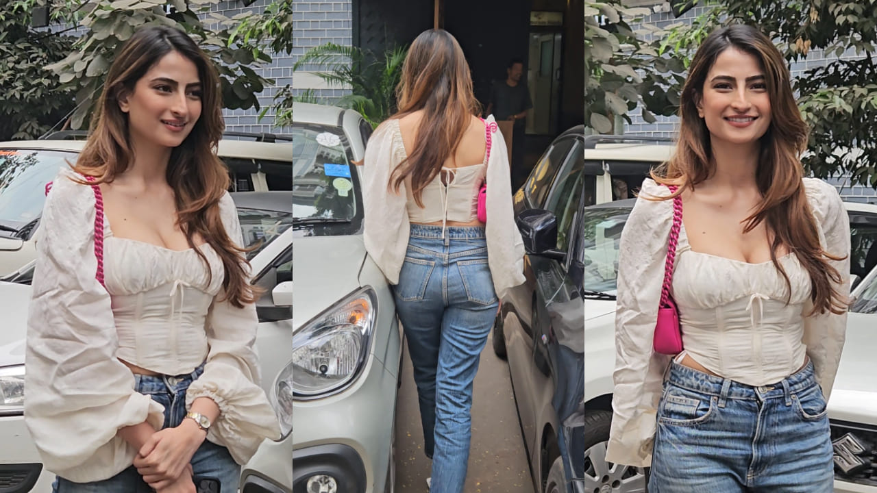 Palak Tiwari's stylish balloon-sleeved corset top with denim jeans is  PERFECT for a BFFs' luncheon affair | PINKVILLA