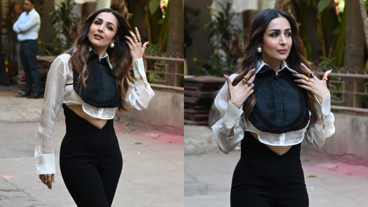 A Malaika Arora Inspired Jumpsuit with Bold Collar Extension