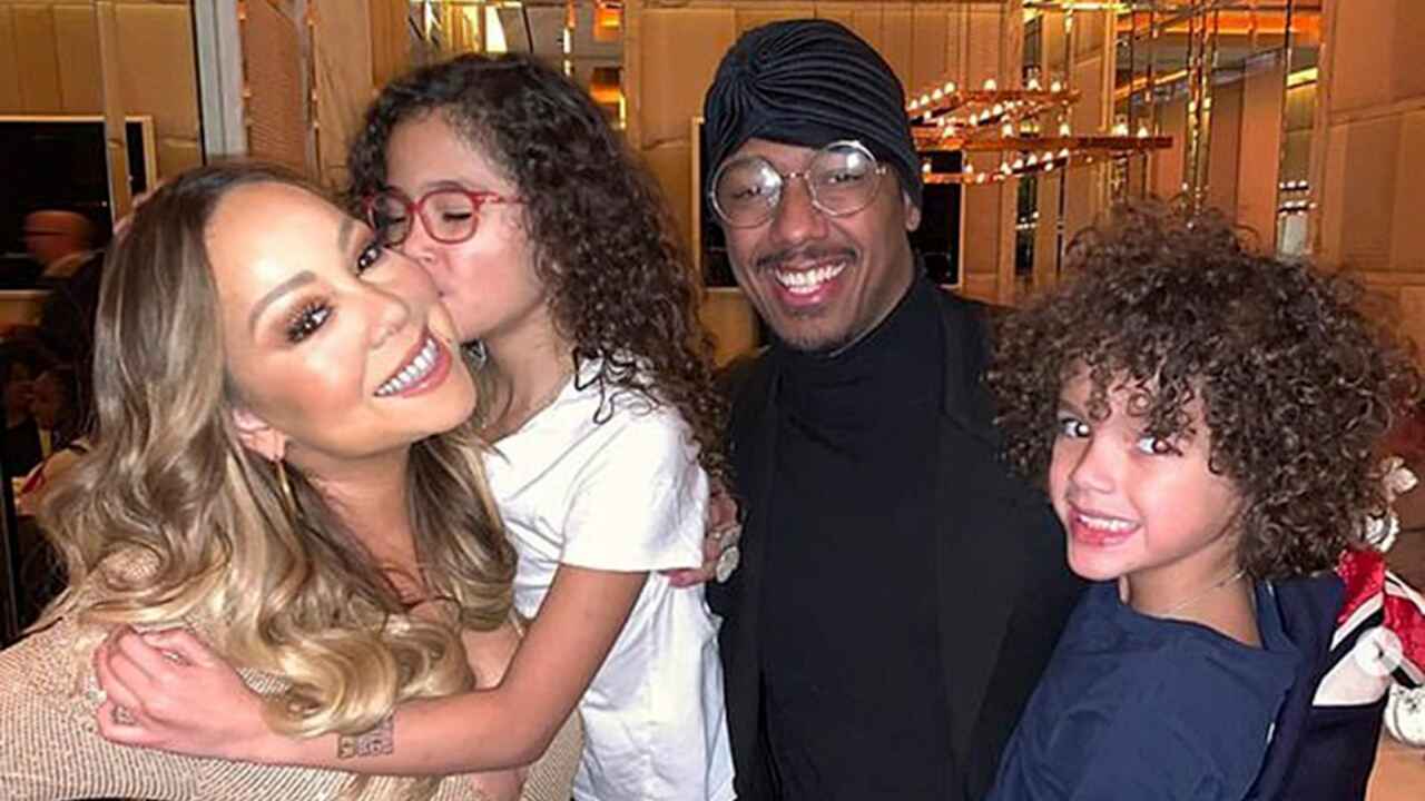 Mariah Carey and Nick Cannon with their twin children Moroccan and Monroe (Mariah Carey Instagram)