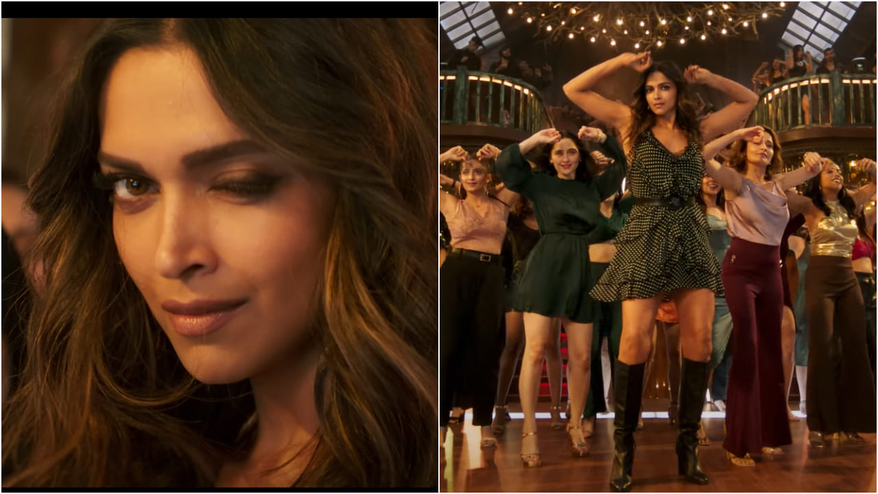 deepika padukone polka dot dress