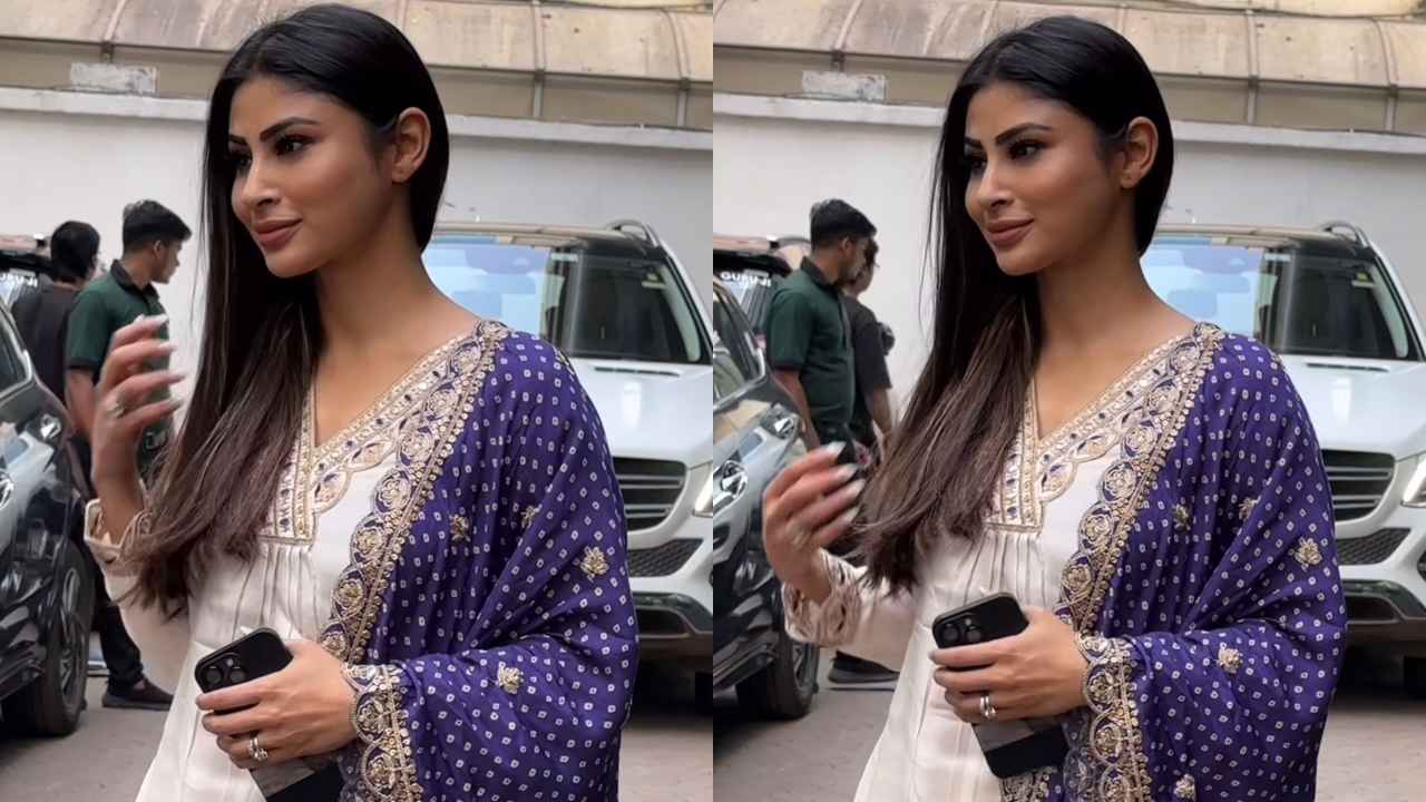 Mouni Roy takes a break from her regular going-out fits for white