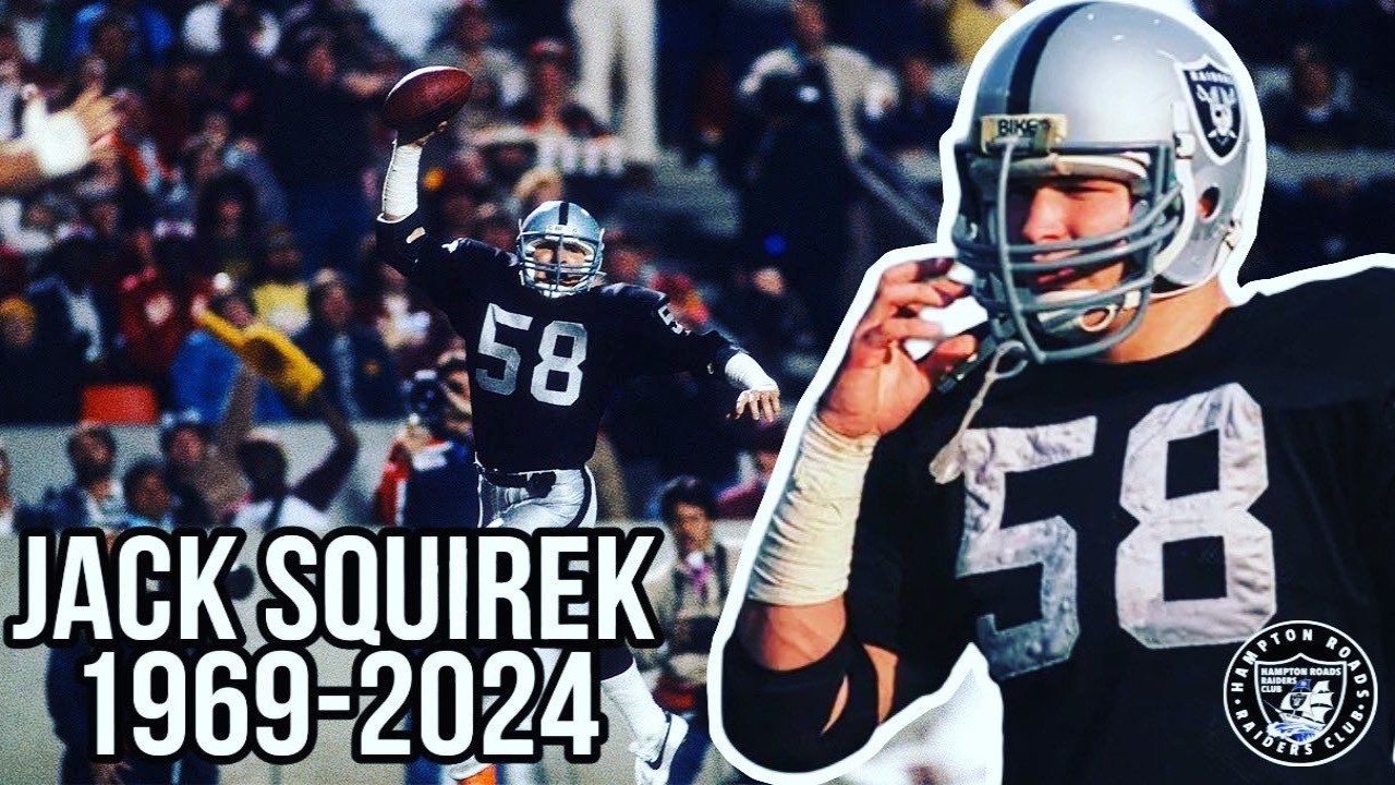 ‘Rest well champ!’: Las Vegas Raiders franchise and fans mourn the death of linebacker Jack Squirek